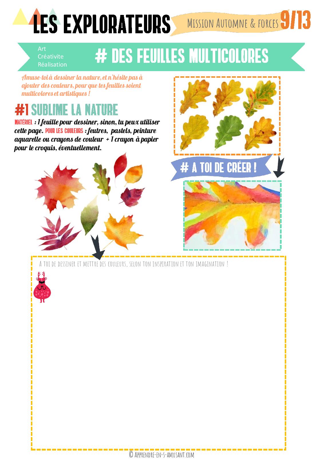 Kit d'inspiration Montessori PDF #2 Automne et forces – Image 4