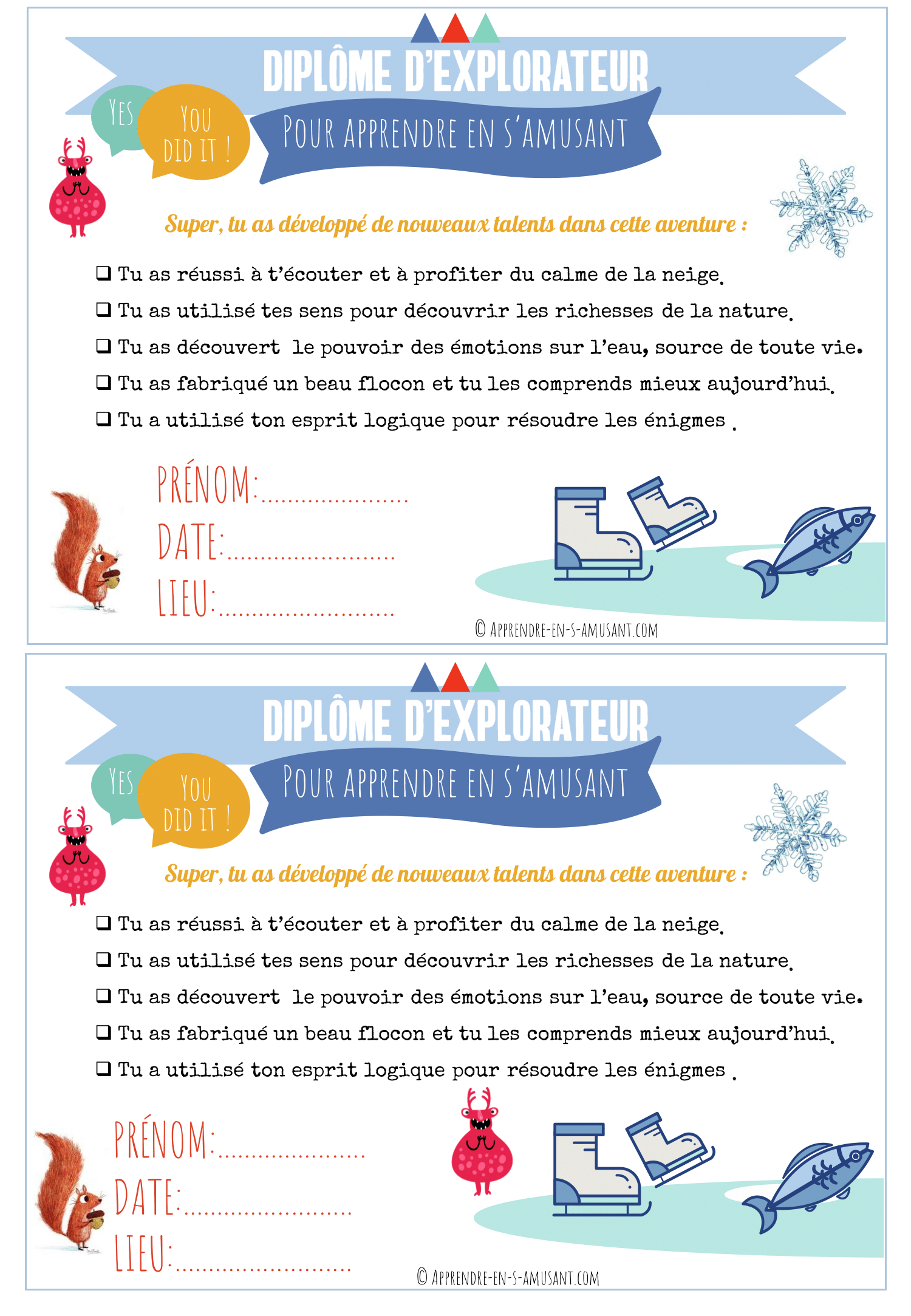 Kit d'inspiration Montessori PDF #4 Trésors cachés de l'hiver et émotions – Image 7